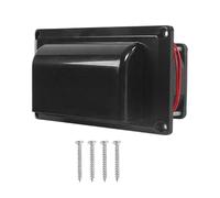 JicSuXi Ventilador Lateral para 12 V, Conjunto de Ventilador de Campana Extractora, Ventilador de Ventilación Exterior con 2 Motores para, Negro