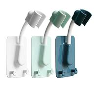 Jicyor 3 Piezas Soporte Ducha Ajustables 360 Grados Soporte Boquilla Ducha Pared Sin Perforar Ducha de Mano Soporte Autoadhesivo Resistente al Agua