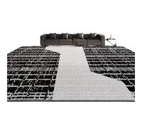 Jidanmian Alfombras Calefactables,Calefacción Radiante Infrarroja,Alfombra Eléctrica con Temporizador,Controlador de Temperatura Ajustable,Sensor de Presencia Humana, para Sala de Estar(A,140x200cm)