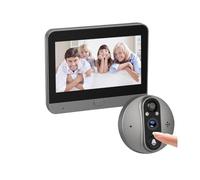 JIDKEINNH Smart Life 3MP Battery Powered Digital Door Magic Eye Peepholes Doorbell Motion Detector Hole Camera Viewer(Eye Camera 128G)