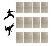 JIDOFUE Tablas de entrenamiento de taekwondo de 5 mm, 12 unidades, para principiantes y profesionales, tablas estables y reutilizables, ideales para entrenamiento de artes marciales y preparación de