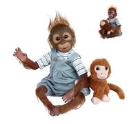 JIEBOTE Reborn Bebé Mono Realista Hecho a Mano 55 cm - Muñeca Renacido Recién Nacido