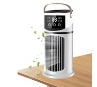JIEBWCHA Acondicionadores de Aire Portátiles,Ventilador Climatizador Portátil | Enfriador con Luz LED y Depósito de 640ml para Adultos Niños Interior Exterior Camping Jardín