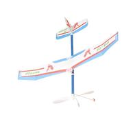 JIEBWCHA Aeronave con banda elástica | Planeador de vuelo - Kit de construcción de avión de goma | para estudiantes, niños, niñas, adultos, camping, jardín, deportes al aire libre para exteriores