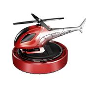 JIEBWCHA Ambientador para coche, diseño de helicóptero, decoración solar, fragancia natural para baño, oficina y olor a animales