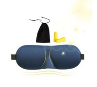 JIEBWCHA Antifaz para dormir - Máscara de ojos oscurecimiento nocturna con banda ajustable, oscurecimiento para dormir, para casa, avión, yoga, siesta, relajación, calma y