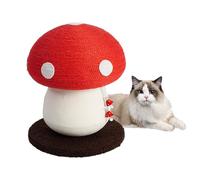 JIEBWCHA Árbol De Chat De Champiñones, Eje De Gato De 28x28x34 Cm En Formas De Hongo, Ar BRE A Chen Sisal con Champi Gnon, Rasguño De Hon-gos Multifuncional, Protege Tus Muebles