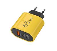 JIEBWCHA Bloque de Cargador USB,Enchufe Seguro 3 Puertos 65W,Enchufes USB C para Enchufe de Pared - Para Viajes y Negocios Interior Exterior Hogar Dormitorio Sala de Estar Oficina Apartamento Hotel