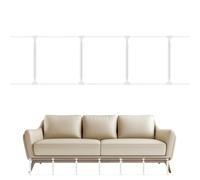 JIEBWCHA Bloqueadores para sofá para mascotas | Transparentes ajustables - Barrera debajo de los muebles - Para muebles animales domésticos juguetes casa cachorro esquina porta silla salón