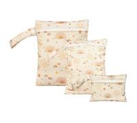 JIEBWCHA Bolsa Impermeable para Trajes De Baño - Fundas para Ropa Juego de 3 Unidades,Organizador de Pañales Impermeable - Bolsas de Almacenaje para Niños y Adultos, Camping, Piscina, Viajes,