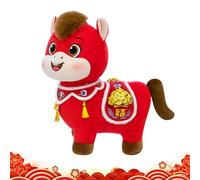 JIEBWCHA Caballo de Peluche | 20 cm Muñeca de Diseño Chino y Adorable | Caballo de Peluche Auspicioso y Adorable,para Adultos, Niñas y Niños en Año Nuevo Chino, Cumpleaños y Regalo para