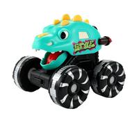 JIEBWCHA Camión Dinosaurio | Modelo de juguete de coche con luz,Vicio de dinosaurio a presión con luz,Para niños niñas niños pequeños cumpleaños Navidad fiestas