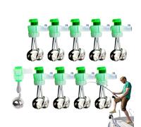 JIEBWCHA Campanas de caña de pescar, 10 campanas de pescado, alarma doble para todo tipo de cañas marinas, accesorios para herramientas de