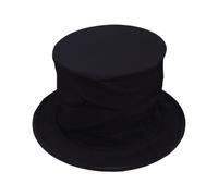 JIEBWCHA Cilindro de mago para niños, sombrero de primavera plegable, sombrero de primavera, sombrero de plumas, sombrero mágico con compartimento secreto, tapa mágica, accesorios para demostrar