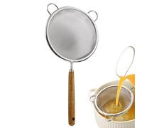 JIEBWCHA Colador De Cocina Para Alimentos, Colador De Acero Inoxidable, Colador De Hornear Con Doble Mango Para Restaurante Harina Patatas Fritas Leche De Soja Arroz Hogar