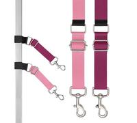 JIEBWCHA Correa de extensión para aseo de perros | 2 anillas ajustables para mesa de aseo, extensión de anillo de nailon resistente, para cortar, cuerda de seguridad para profesionales,