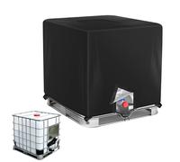 JIEBWCHA Cubierta para Depósito de Agua,Fundas Protectoras Impermeables De Tela Oxford - Sombra De Contenedor De 1000 Litros,Impermeable Tote de 1000L para resistencia a vientos fuertes y para