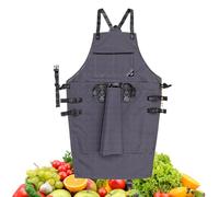 JIEBWCHA Delantal de jardín - Delantal de jardín para mujeres y hombres | Delantal impermeable con bolsillos de vaciado rápido para jardinería, cocina, barbacoa y día de la madre como accesorio de