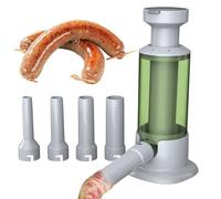 JIEBWCHA Embutidor Manual De Carne ForSalchichas, 5,5 * 10,5 Cm Llenado DeSalchichas Máquina, Duradera Embutidora Manual, Embudo DeSalchicha Con 4 Tubos De Llenado, Maquina De Embutir Chorizos