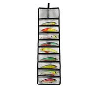 JIEBWCHA Envolturas De Señuelos De Pesca,10 Bolsillos Enrollable Impermeable Protector | Almacenamiento De Señuelos De Curricán, Portaaparejos Pequeña,para Pescadores, Pesca De Agua Salada Y Altura,