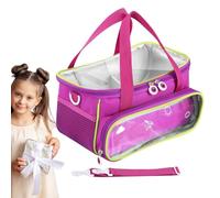 JIEBWCHA Estuche de transporte para Toniebox, caja de transporte de reproductor de audio Toniebox, bolsa de almacenamiento para personajes Tonie con correa para el hombro y asa, terciopelo impermeable