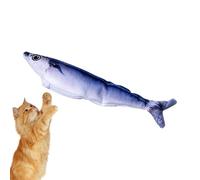 JIEBWCHA Floppy Fish - Juguetes eléctricos activos para gatos - Cola real eléctrica que mueve y salta, para cachorros y perros pequeños, aburridos, masticables
