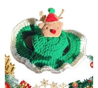 JIEBWCHA - Gorro de Papá Noel para perro, con agujeros para los oídos, para invierno, al aire libre, niños, niñas, adolescentes, familia