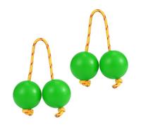 JIEBWCHA Instrumento Kashaka de bola rítmica, instrumento kashaka de bola de sonajero africano, 2 pares de huevos de música rítmica, instrumentos de percusión manual ABS, doble calabaza para niños y