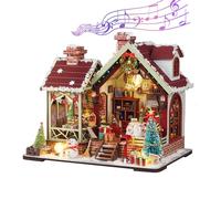 JIEBWCHA Kit de construcción de casa en miniatura - 3D DIY maquetas de madera | Kit para hacer modelos de decoración para casas pequeñas, para amantes, familia, amigos, niñas, proyecto de hobby