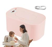 JIEBWCHA Limpia más caliente, toallitas para bebés más cálidas - Contenedor portátil USB Baby Wipes | Dispensador de tejidos de viaje de gran capacidad, caja de aislamiento de pañales de control