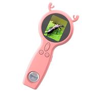 JIEBWCHA Microscopio de mano para niños - 50X Digital Alta Definición Portátil Ampliador - Soporta la toma de fotos y videos, lupa multifuncional - Para la educación de menta y la