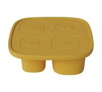JIEBWCHA Molde de hielo cilíndrico, bandeja de hielo cilíndrico, molde de hielo novedoso | Molde de silicona hueco de 4 cavidades con tapa, gadget de cocina que fabrica recipientes para taza 30 oz