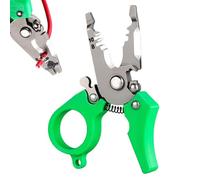 JIEBWCHA Pelacables multifuncionales pequeños | Herramienta de corte eléctrico para dividir bobinado, acortar, pelar pelacables y tijeras, pinzas de precisión con mordazas de agarre para cables