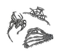 JIEBWCHA Pinzas De Halloween - Horquillas Decorativas De Fiesta - 3 Piezas Accesorios De Peinado Portátiles Para Mujeres Niñas Estudiantes Viaje Baile Escuela Conciertos