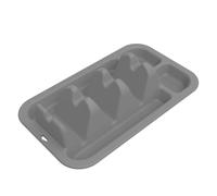 JIEBWCHA Porta Taco, soporte para conchas de taco con 3 divisores, alimentario, de silicona antideslizante, reutilizable con 2 compartimentos para condimentos, lavable en lavavajillas y microondas