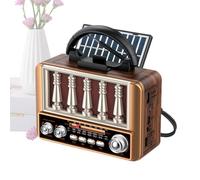 JIEBWCHA Radio Solar,Radio Am/FM con Soporte para Tarjeta TF y Altavoz para Exteriores | Pequeño Altavoz Solar Portátil - para Adultos Mayores Hogar Escritorio Mesilla de Noche Camping