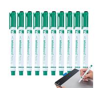 JIEBWCHA Rotuladores para pizarra blanca, 10 unidades, con borrador, punta fina de 0,5 mm para dibujar con precisión, para profesores, escuelas, preescolares, guarderías y actividades creativas