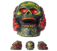 JIEBWCHA Silbato de cráneo de la muerte, esqueleto de grito de terror con sonidos de cráneo para bromas, eventos de Halloween y fiestas de miedo, accesorio divertido