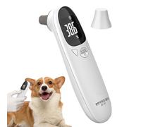 JIEBWCHA Termómetros De Oído Para Perros, 12,8x3,9 Cm Termómetro Para Mascotas, Suministros De Tecnología Veterinaria, Pantalla LED Clara, Dispositivo Preciso De Detección De Fiebre Para Mascotas