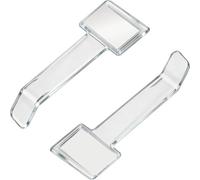 JIEBYTUY 10 clips transparentes para soporte de coche, autoadhesivo, para permiso de estacionamiento y soporte de boletos para parabrisas de coche, furgoneta, clip de plástico para parabrisas