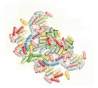 Jieddey Píldoras de mensaje en cápsula, 199 unidades, letras de cápsula, con mensaje de amor, píldoras coloridas para mensajes de amor, píldoras de regalo para amantes y amigos, día de San Valentín