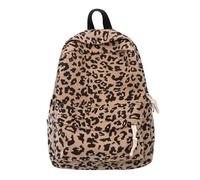 JIEDOUKEJI Mochila Escolar Leopardo Niña Mujer de Pana Mochilas Secundaria Universidad Casual Ligero Mochila Informal Viajar