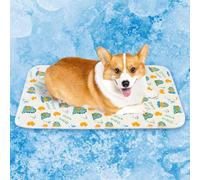 Jieffifa Arc-Chill - Alfombrilla de refrigeración para perros de 11.8 x 9.45 pulgadas, manta de refrigeración lavable a máquina para mascotas en verano