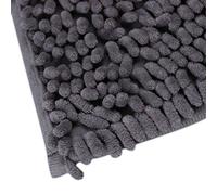 jieGorge Alfombra de baño Suave y Peluda, Antideslizante, Absorbente, para baño, Ducha, Alfombra, Gris, Textiles para el hogar, para el día de Pascua (Gris)