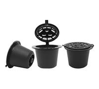 jieGorge Cápsulas de café reutilizables recargables para cafeteras Nespresso, filtro de cocina, comedor y bar para el día de Pascua (negro)