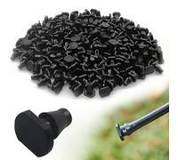 Jiehaojia 200 Tapones de riego por Goteo, tapón de riego de Cierre de Extremo 4/7, para riego de césped de jardín