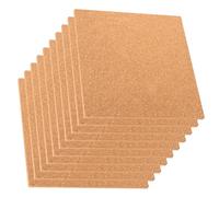 JIEHIN 10 Placas de Corcho Autoadhesivas 30x30 cm, 6 mm - Tablero de Corcho para Pared, Tablón de Anuncios para Fotos, Decoración Hogar Oficina Manualidades