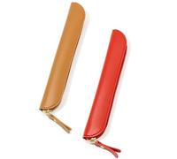 jiejack 2 estuches de piel sintética para lápices pequeños, bolígrafos, lápices pequeños para 4 - 6 bolígrafos, bolsa portátil para bolígrafos y bolígrafos, a, Estuche para lápices (papelería y