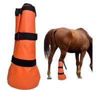 jiejack Barco para el cuidado de pezuñas para el tratamiento de la putrefacción y problemas de pezuñas, zapatos para caballos, bacterias e infecciones fúngicas, impermeables y anatómicas, naranja, Hoy