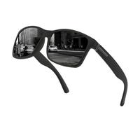 jiejack Gafas de sol para hombre, polarizadas, para mujer, unisex, adecuadas para conducir, pescar, viajar, deportes al aire libre, moda, gris oscuro